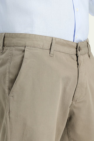  Koyu Vizon Regular Fit Standart Kesim Likralı Kanvas / Chino Pantolon