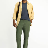 Mustard Yellow Long Sleeve Oversize Patterned Cotton Shirt / Jacket