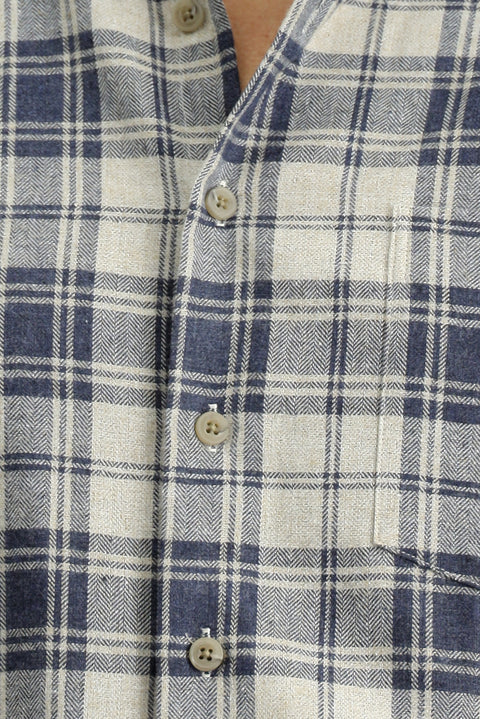 Light Mink Long Sleeve Regular Fit Sport Plaid Cotton Button-Down Collar Lumberjack Shirt