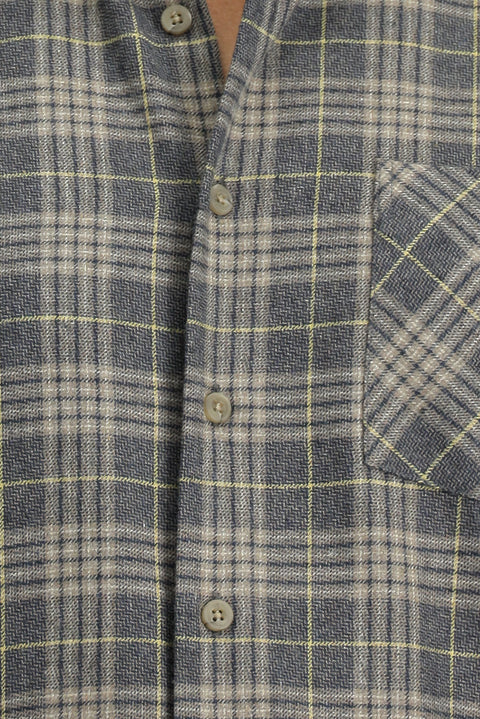 Medium Mink Long Sleeve Regular Fit Cotton Sport Plaid Lumberjack Shirt