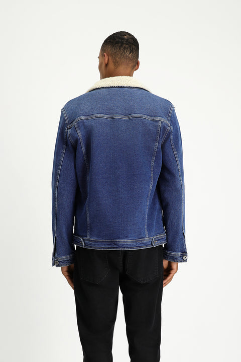Dark Navy Sport Cotton Denim Jacket/Coat