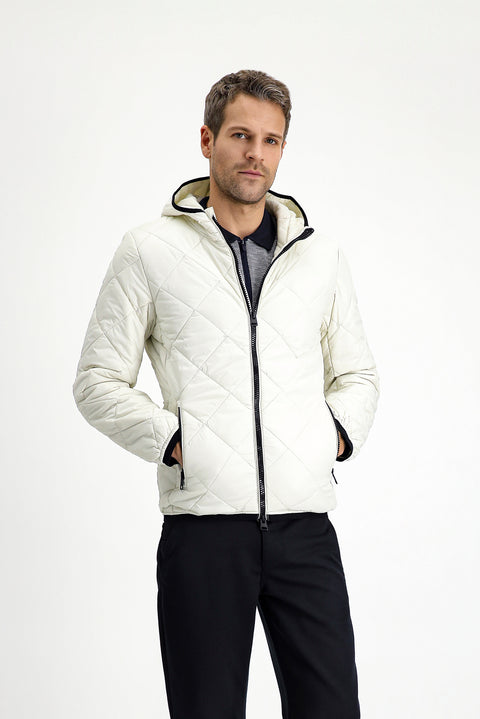 Off-White Hooded Quilted Sport Jacket