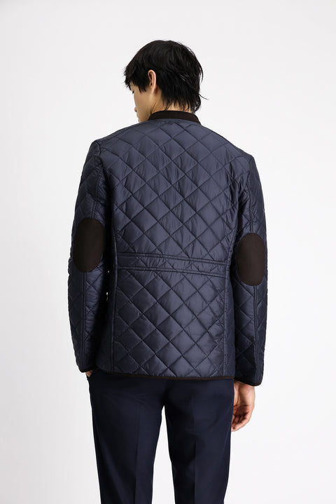 Dark Navy Quilted Sport Jacket
