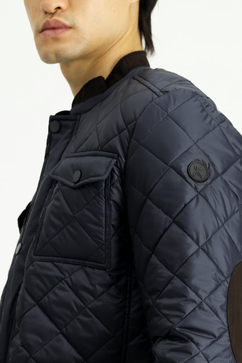 Dark Navy Quilted Sport Jacket