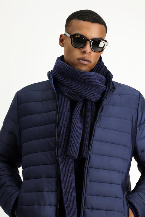 Light Navy Quilted Sport Jacket