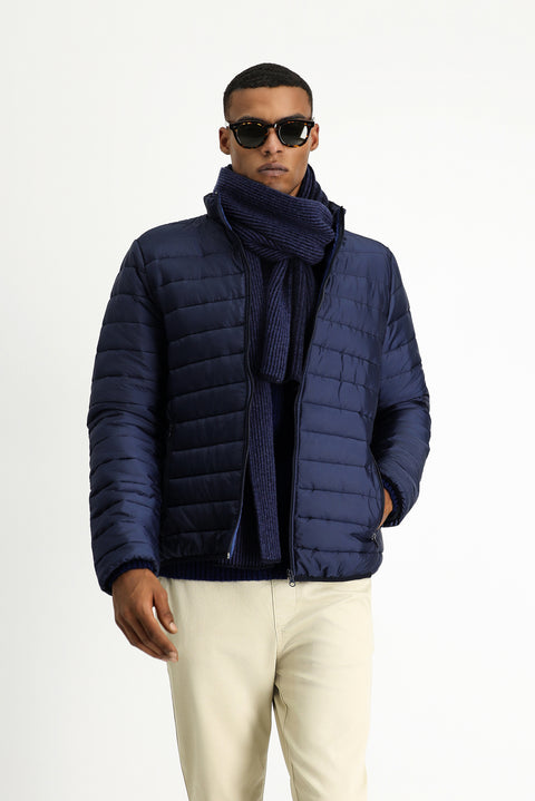Light Navy Quilted Sport Jacket
