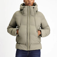 Medium Mink Hooded Puffy Sport Jacket