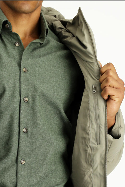 Medium Mink Hooded Puffy Sport Jacket