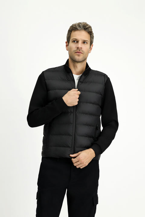 Black Sport Padded Scuba Jacket