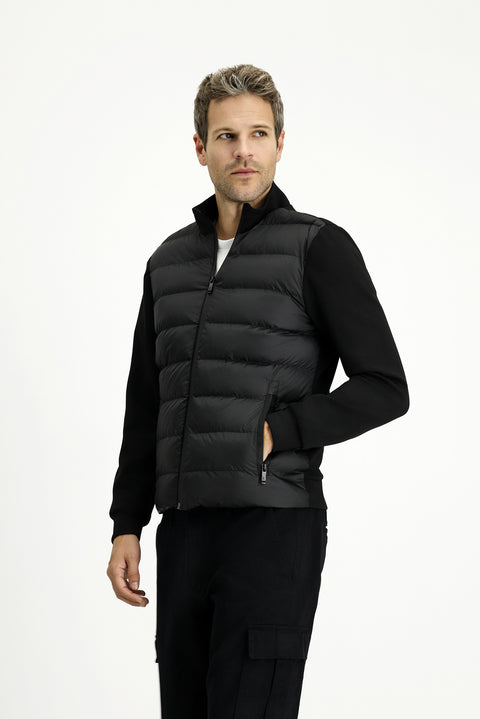 Black Sport Padded Scuba Jacket