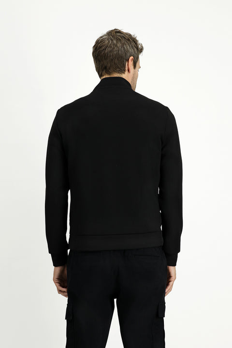 Black Sport Padded Scuba Jacket