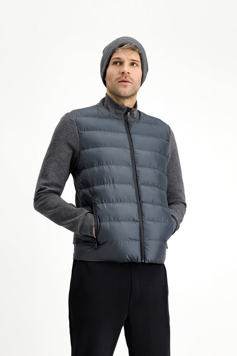 Medium Grey Sport Puffy Scuba Jacket