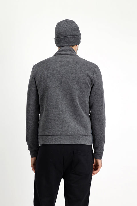 Medium Grey Sport Puffy Scuba Jacket