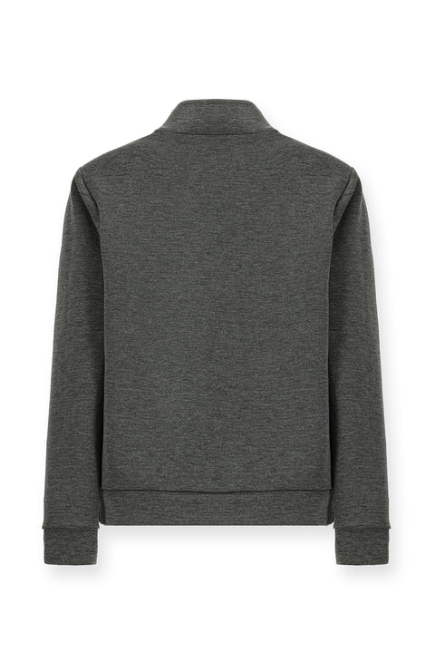 Medium Grey Sport Puffy Scuba Jacket