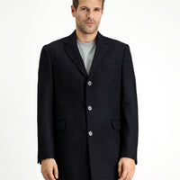 Dark Anthracite Wool Classic Coat