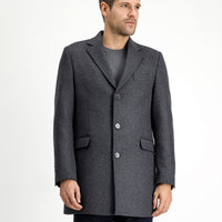 Dark Anthracite Wool Classic Coat