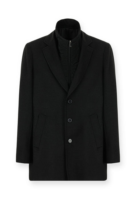 Medium Anthracite Classic Wool Coat