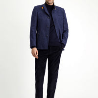 Medium Navy Classic Wool Coat