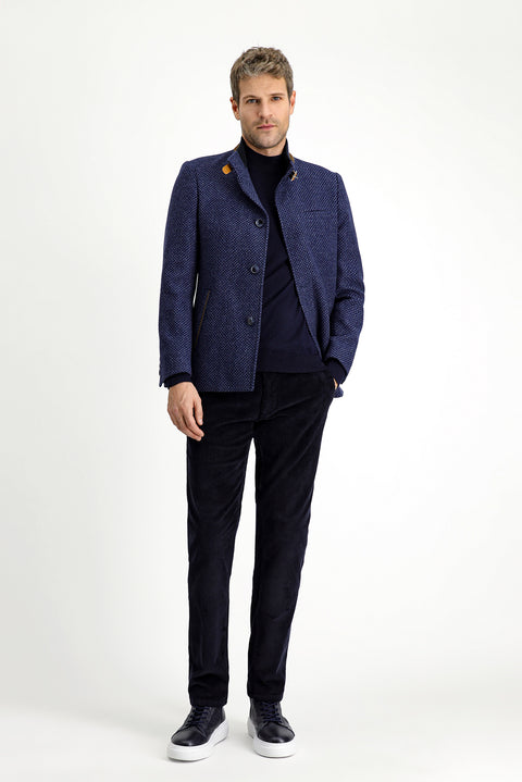 Medium Navy Classic Wool Coat