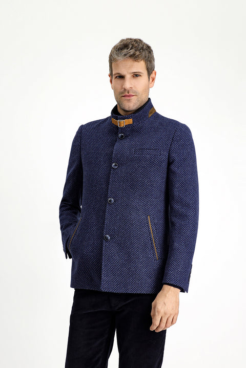 Medium Navy Classic Wool Coat