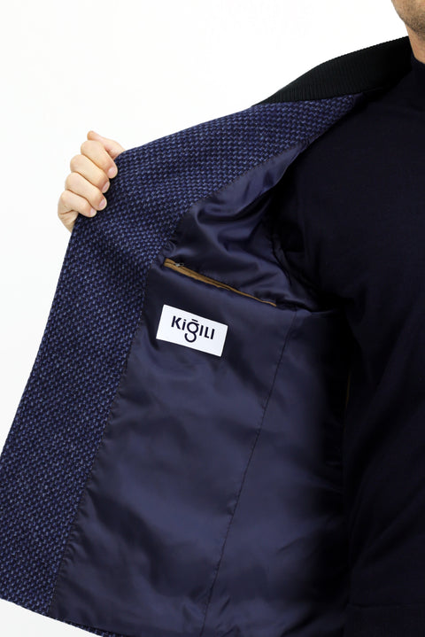 Medium Navy Classic Wool Coat