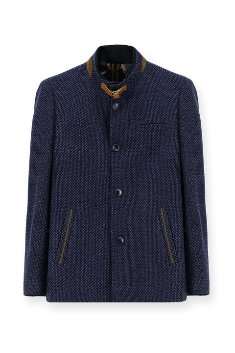Medium Navy Classic Wool Coat