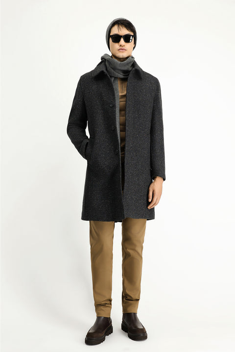Medium Anthracite Wool Classic Coat
