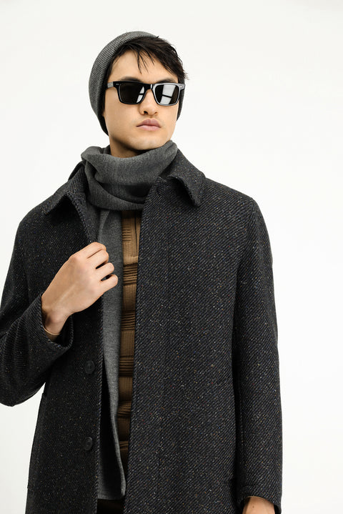 Medium Anthracite Wool Classic Coat
