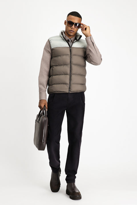 Light Grey Sports Padded Vest with Bag