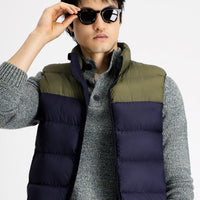 Medium Khaki Sports Padded Vest with Bag