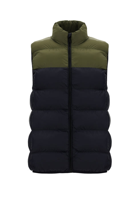 Medium Khaki Sports Padded Vest with Bag