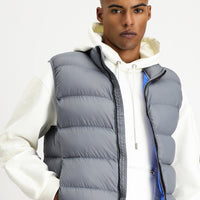 Medium Grey Quilted Sports Padded Vest with Bag