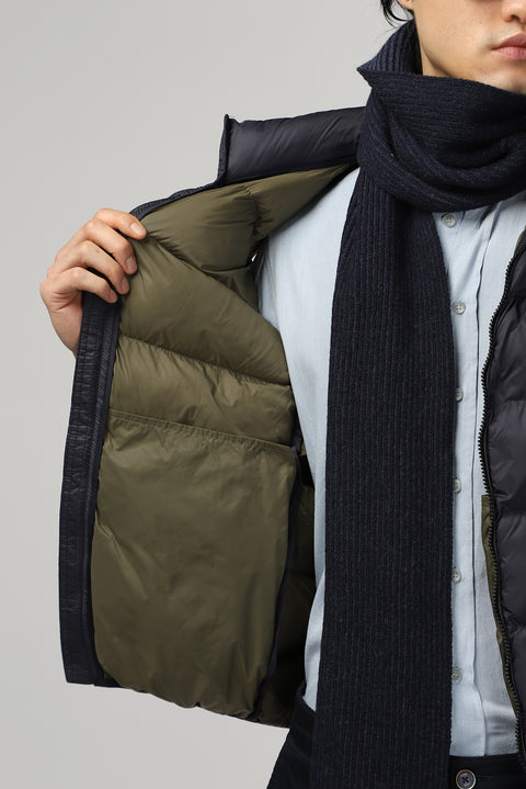 Dark Navy Quilted Sports Padded Vest with Bag