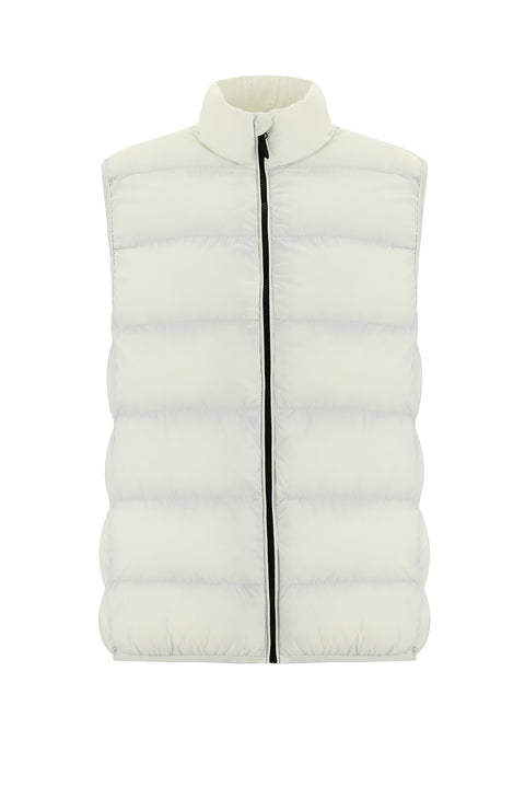 Off-White Quilted Sports Padded Vest with Bag