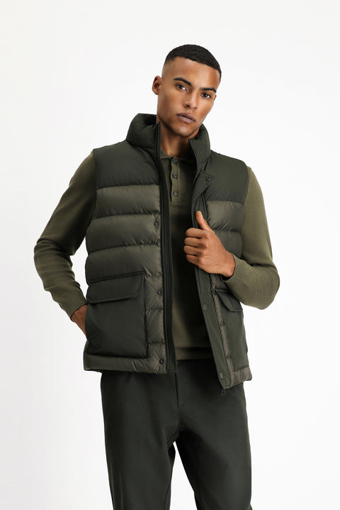 Medium Khaki Sports Padded Vest