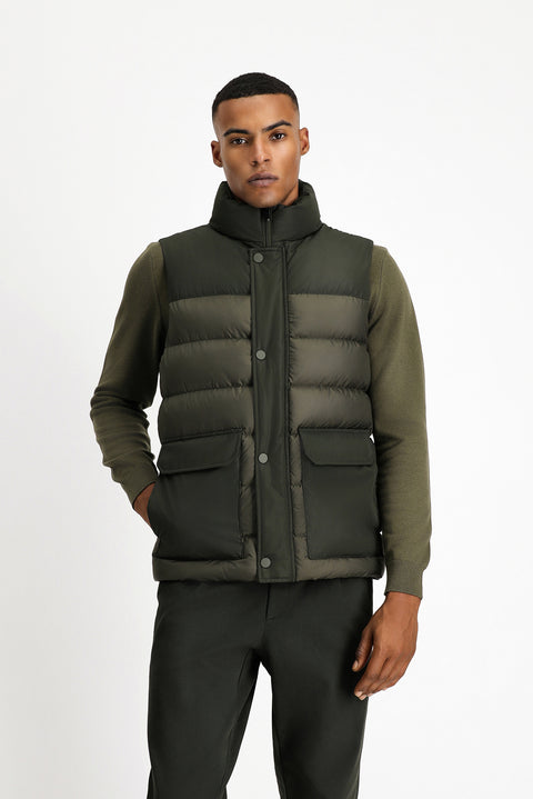 Medium Khaki Sports Padded Vest