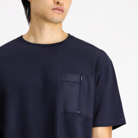 Dark Navy Crew Neck Oversize Cotton T-Shirt