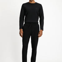 Black Cotton Sweatpants / Track Pants