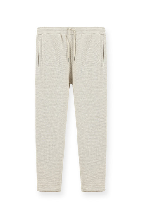 Light Beige Patterned Cotton Sweatshirt/Sweatpants
