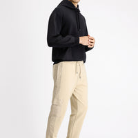 Medium Beige Cotton Cargo Pocket Sweatshirt/Sweatpants