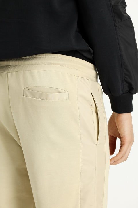 Medium Beige Cotton Cargo Pocket Sweatshirt/Sweatpants