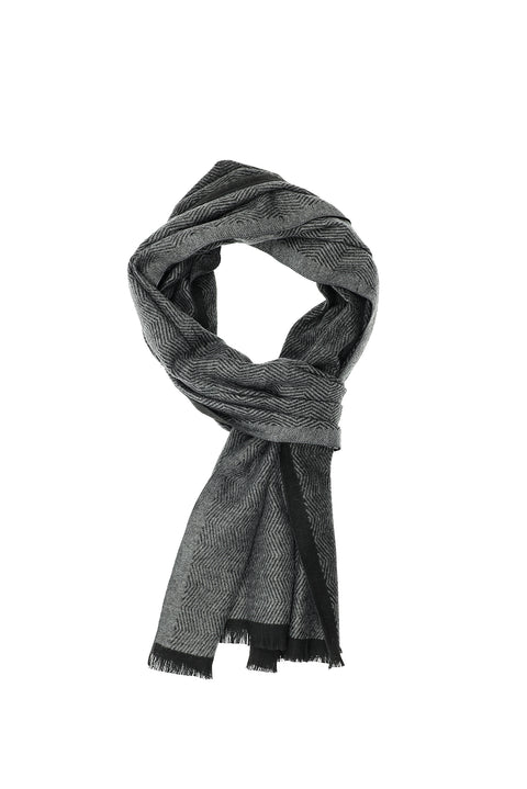 Black Patterned Scarf