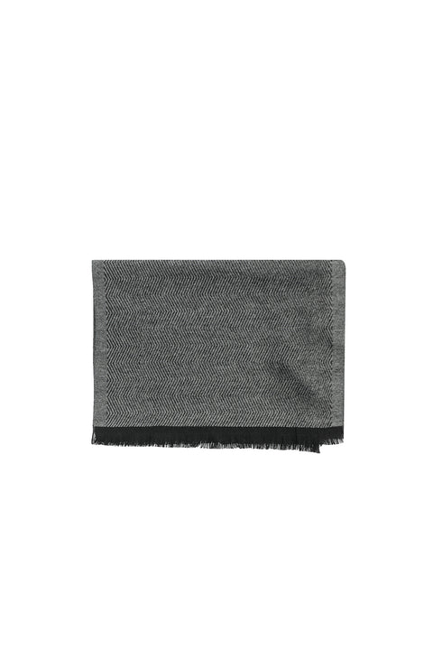Black Patterned Scarf
