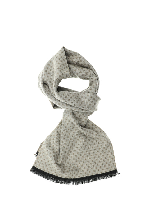 Light Mink Patterned Scarf