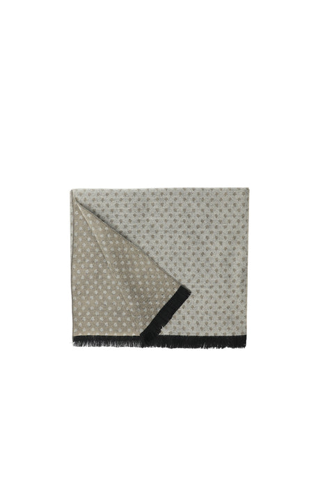 Light Mink Patterned Scarf