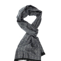 Medium Grey Patterned Scarf
