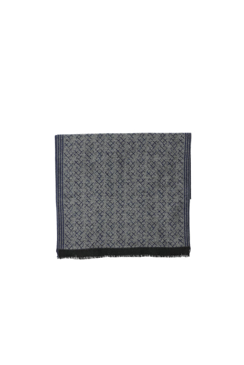 Medium Grey Patterned Scarf