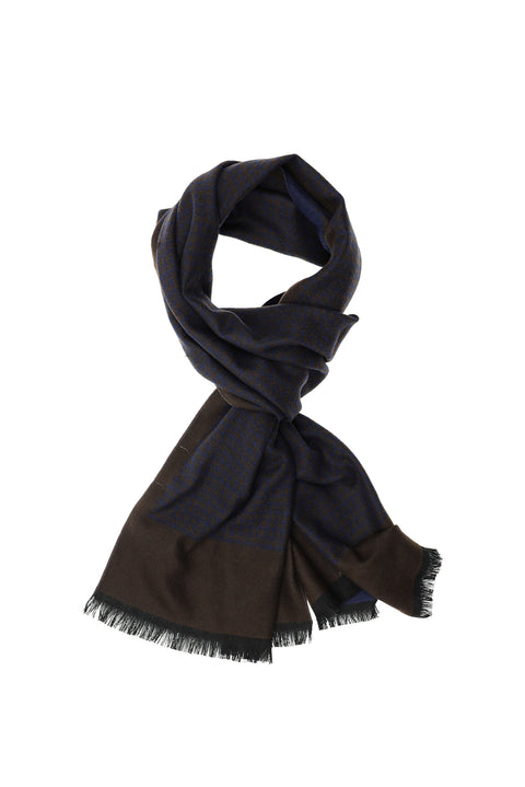Light Brown Patterned Scarf