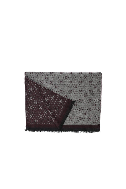 Açık Bordo Desenli Atkı