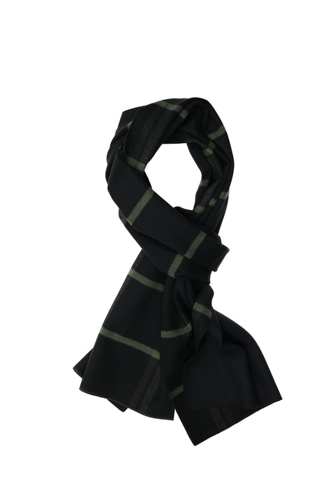 Dark Navy Patterned Scarf